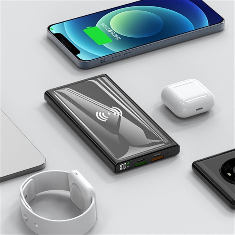 5w华为超级快充oppo闪充轻薄便携移动电源 炫酷黑两万毫安时【22.