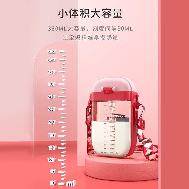 恩尼诺(aneno)儿童水杯PPSU防摔吸管杯宝宝重力球水杯幼儿园小学喝水杯 A204诺方杯 380ml 朵拉蓝