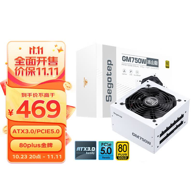 鑫谷（Segotep）GM750W冰山版ATX3.0电源（原生PCIE5.0/80plus金牌/全模组白色线/台式电脑主机箱电源）怎么看?