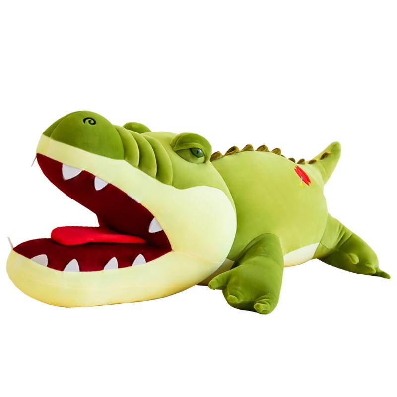 张嘴墨绿鳄鱼 80cm(收藏送小礼物)