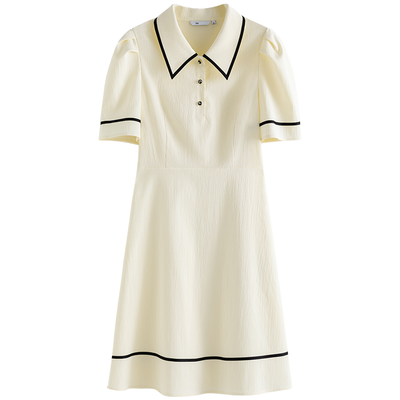 FANSILANEN女装22FS2539POLO领学院风减龄连衣裙价格走势及品牌推荐