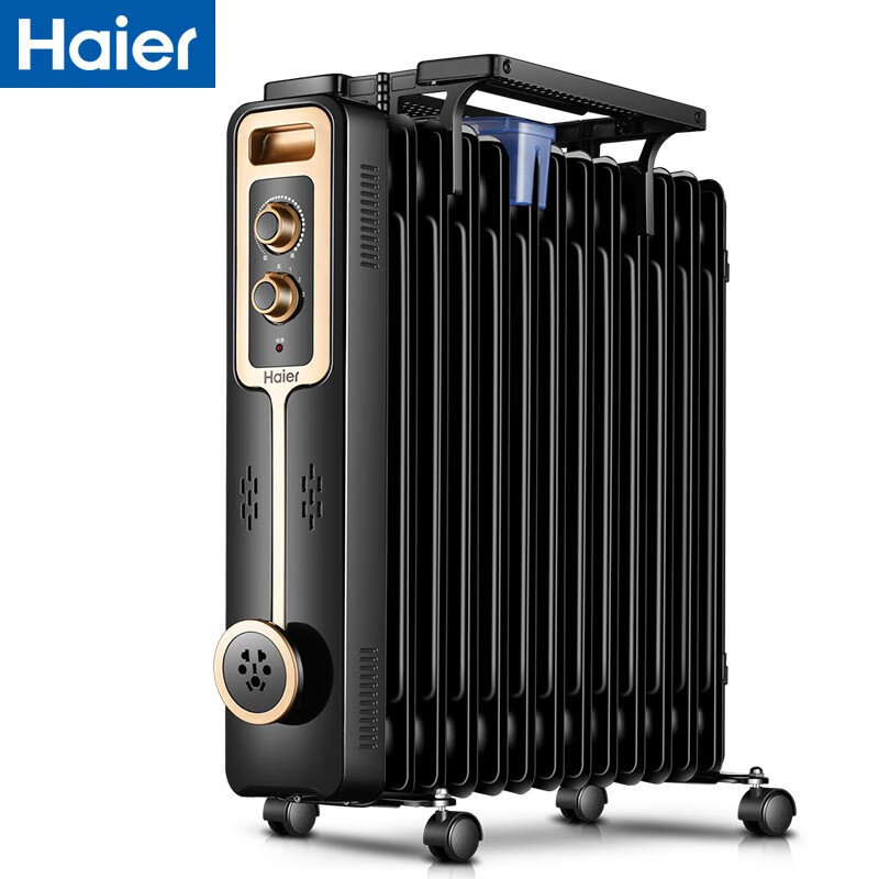 海尔（Haier） 取暖器家用油汀电暖气片节能省电暖X器油丁热风机办公室烤火炉静音暖风机油酊 宽片13片HY2235-13B