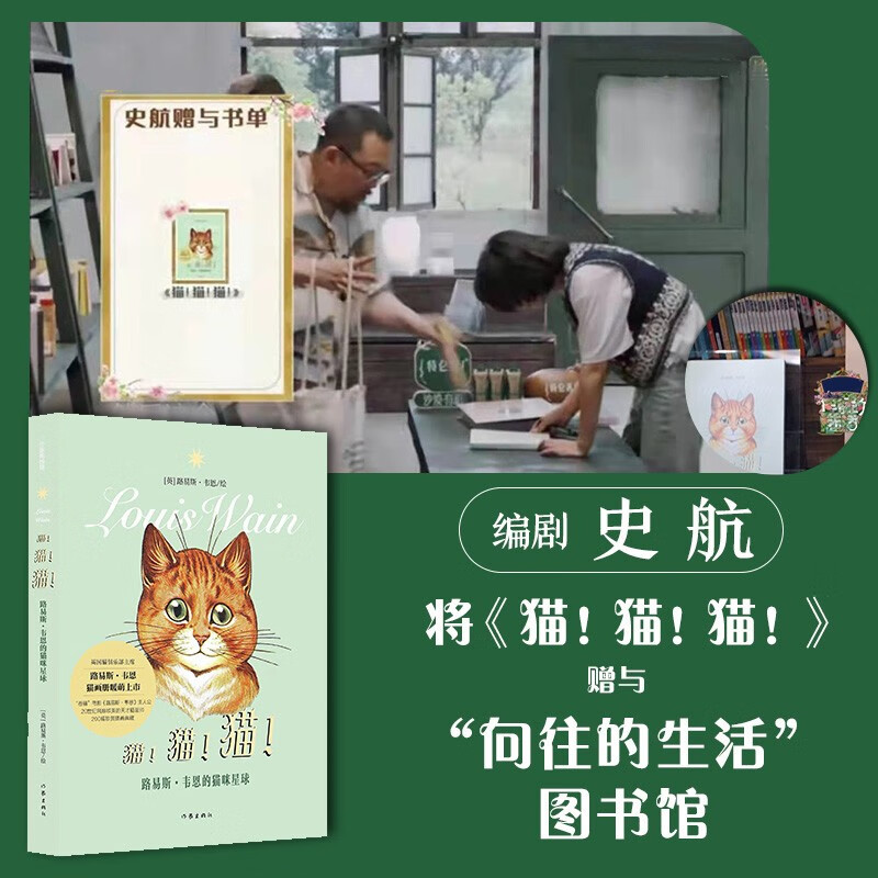 书：猫！猫！猫！（张艺兴书单，向往的生活止痷史航推荐路易斯·韦恩猫咪暖萌画册） 