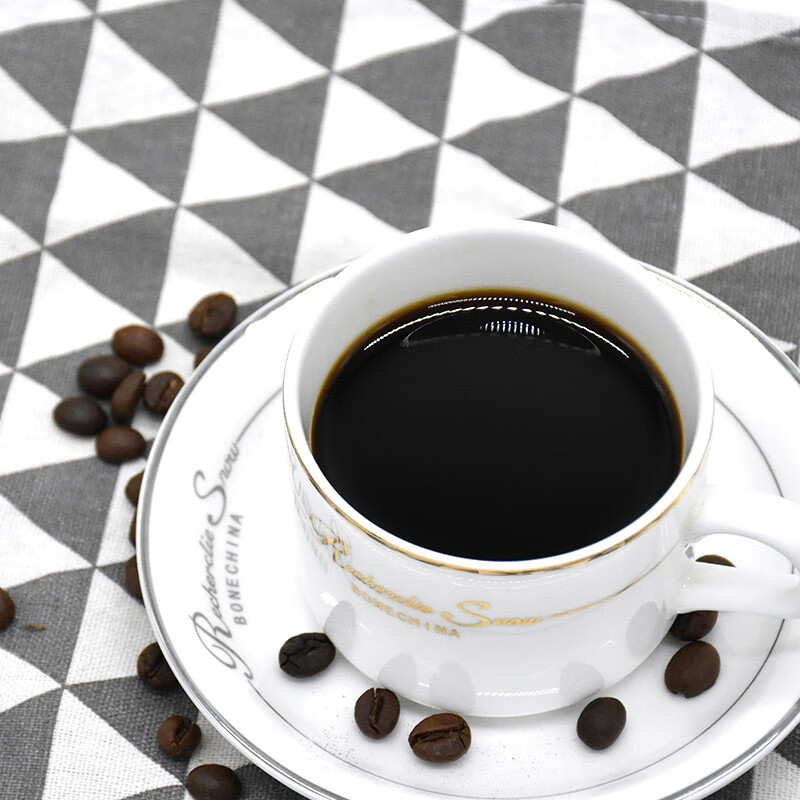 欣灵 速溶黑咖啡 0脂不添加蔗糖健身纯黑咖啡粉学生熬夜饮料独立条装