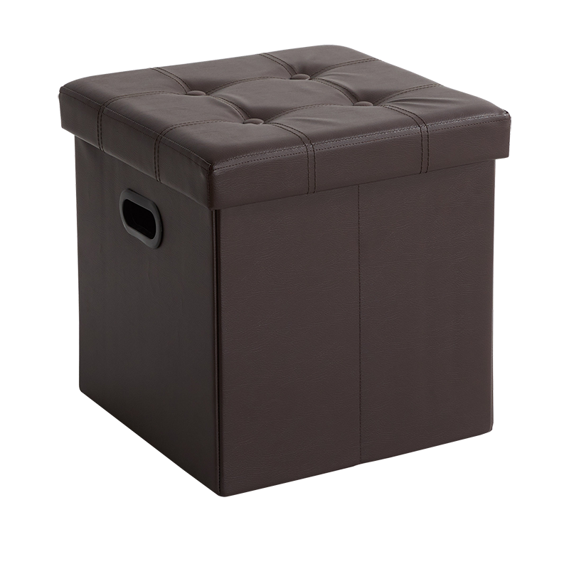 艺柳园 凳子折叠储物凳子收纳凳小凳子方墩矮凳换鞋凳沙发凳小矮凳 穿鞋凳小板凳方凳 灰色小号