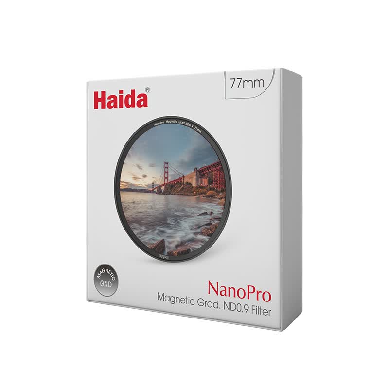 Haida海大(Haida)磁吸滤镜NanoPro渐变镜多层镀膜GND中灰渐变镜 平衡光比 日出日落 NanoPro磁吸GND(不含转接圈) 62mm