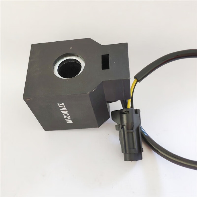 现代r55 150 210 220 225-5先导电磁阀线圈安全锁挖掘机配件 12v