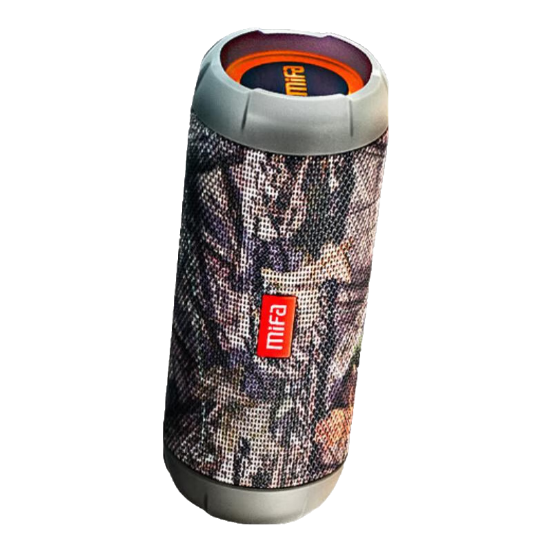 MIFA WildRod無線藍牙音箱戶外低音炮自行車騎行車載背包便攜式可插卡隨身運動重低音防水大音量小音響 WildRod叢林灰【贈掛繩】 【官方標(biāo)配】送尼龍便攜袋