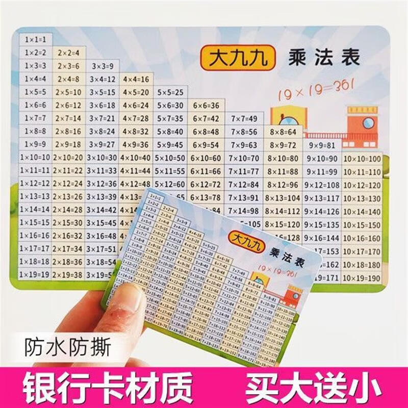 印度乘法口诀表古印度乘法表大九九乘法口诀表卡片 诀表卡片
