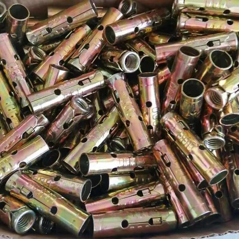 鱼鳞拉爆吊顶连体拉爆膨胀管螺丝三件套带刺吊顶膨胀 鱼鳞拉爆m6100个