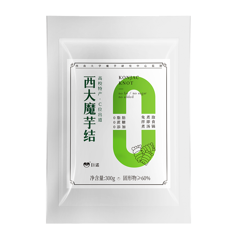巨诺品牌西大魔芋丝结300g*4:价格历史走势&健康美味代餐