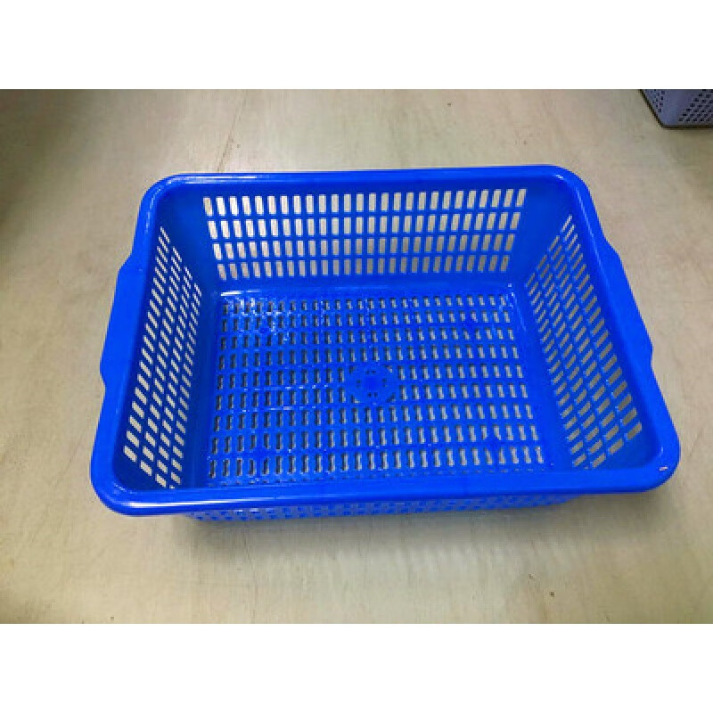 葡萄专用篮子加厚长方形塑料篮子大号水果收纳筐商用镂空厨房洗菜 604