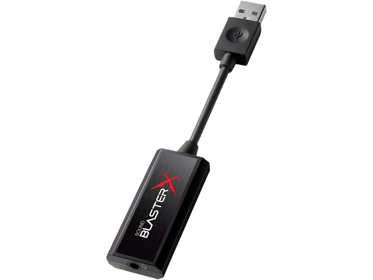 Creative Sound BlasterX G1 7.1 便携式高清游戏 USB DAC 和声卡 (70SB171000000)