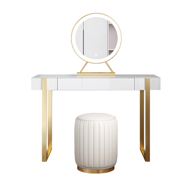 梵爱现代简约轻奢网红梳妆台小户型卧室化妆台多功能梳妆柜 妆台+妆凳+妆镜 组装