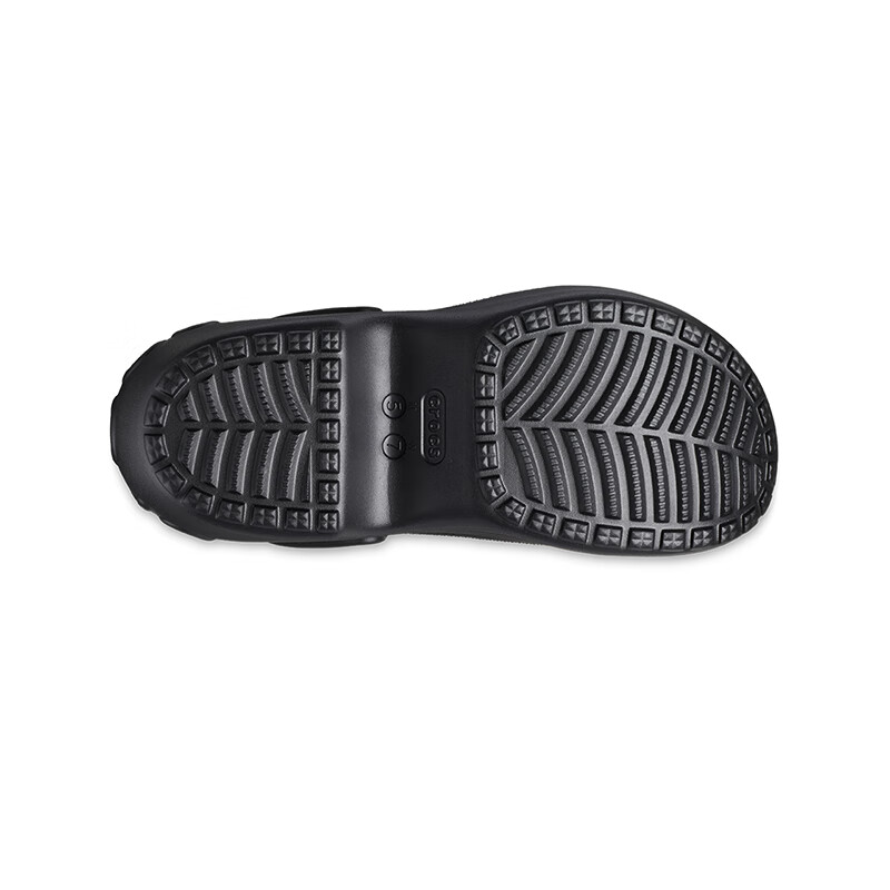 CROCS卡骆驰贝拉洞洞鞋沙滩鞋包头女鞋厚底拖鞋|210062 黑色-001 36 /37(220mm)