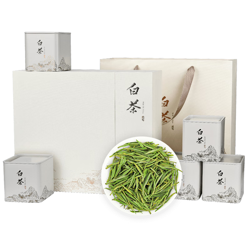 TANGPU 唐朴 明前特级白茶安吉绿茶新茶春茶茶叶礼盒装250g 年货送礼礼品
