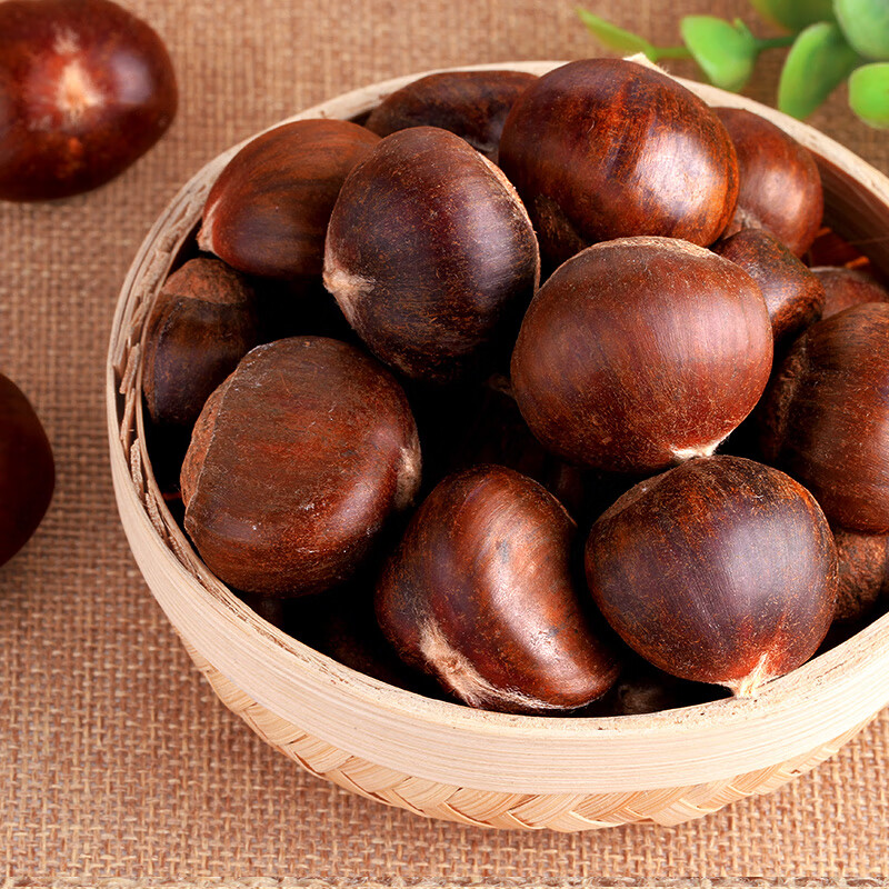 味巴哥人工挑选大粒正宗5斤2020年新鲜生栗子 精选中粒4斤(个头5角