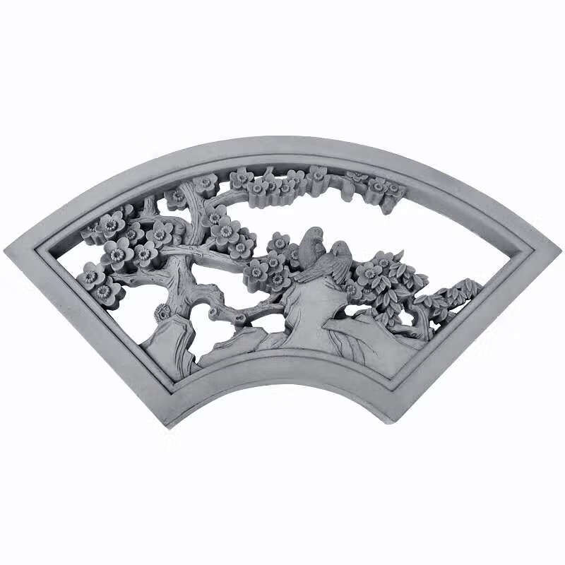 黛欣仿古建材中式镂空砖雕扇形方形窗花水泥花格窗徽派四合院围墙装饰