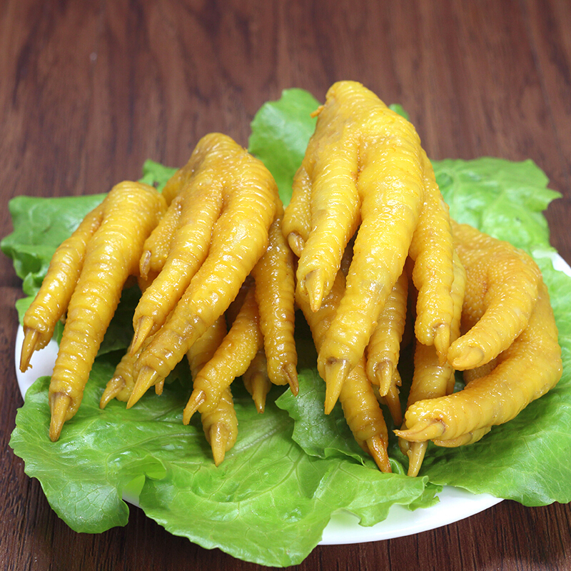 巢浩梅州客家特产梅县盐焗鸡爪凤爪鸡脚400g 盐焗鸡爪