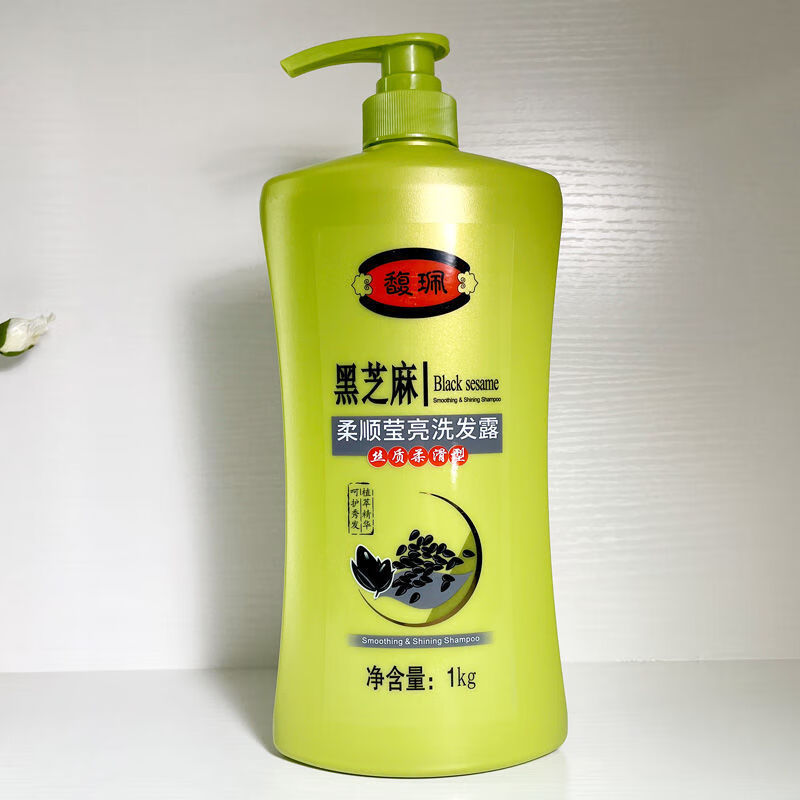 馥佩洗发水留香家庭装去屑柔顺清爽蓬松橄榄茶籽黑芝麻止痒洗发露 黑