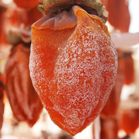 绿相忆陕西富平吊柿饼 自然流心霜降独立包装当季时令生鲜小柿饼 中果2斤精美礼盒【净重1.6斤】