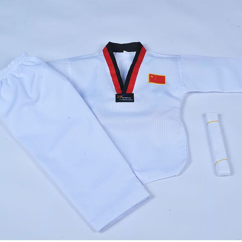 维诺亚跆拳道服装训练服儿童成年长袖短袖男女初学者全套衣服跆拳道道