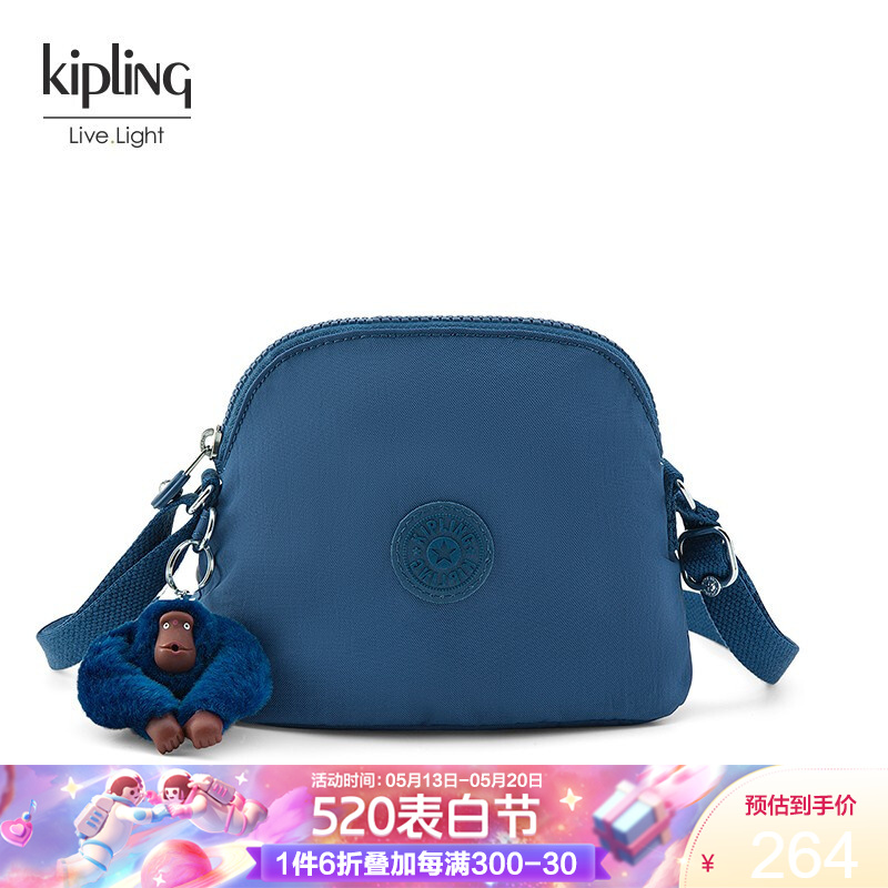 kipling女款迷你包包帆布包新款时尚手提包单肩包斜挎包|DORY 亮普蓝