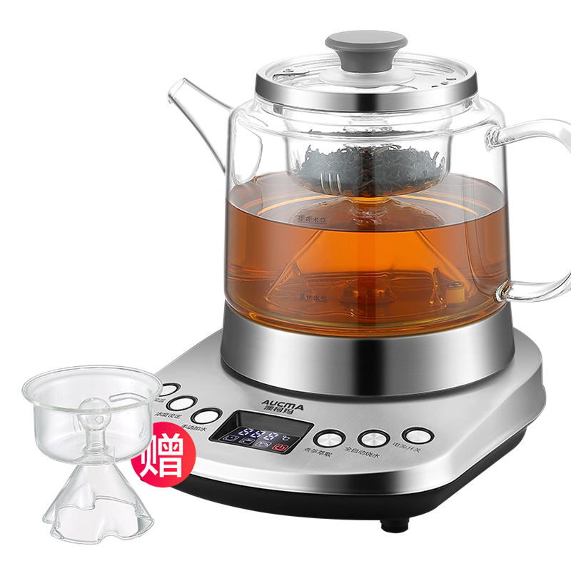 澳柯玛（AUCMA）自动上水电热水壶 玻璃烧水壶煮茶器功夫茶具茶台泡茶 智能保温煮茶调温电茶壶ADK-1350T3100002919577