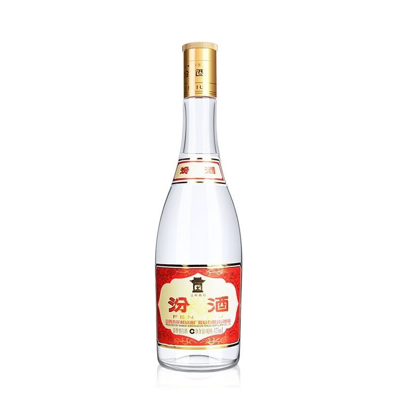 汾酒475ml*1瓶杏花村酒玻汾53度黄盖汾瓶装清香型白 53度光瓶玻汾单