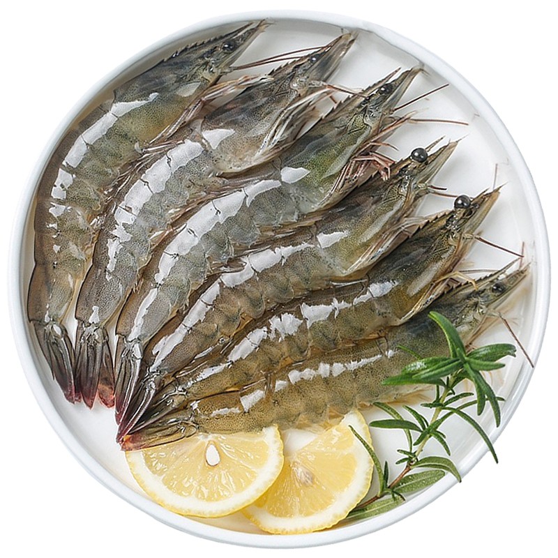 暖男厨房 国产大虾4斤白虾基围虾海鲜大白虾青虾鲜虾生鲜 水冻大虾50