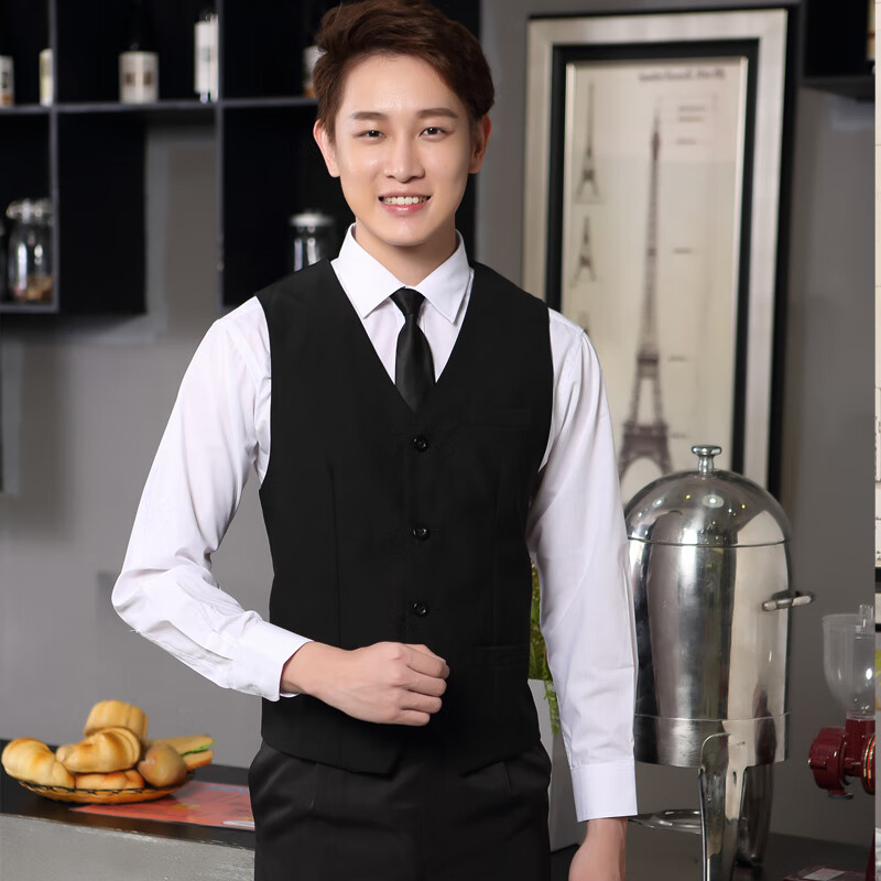 昭麓ktv服务员工作服夏季马甲酒吧ktv酒店前台收银领班商务职业装衬衫