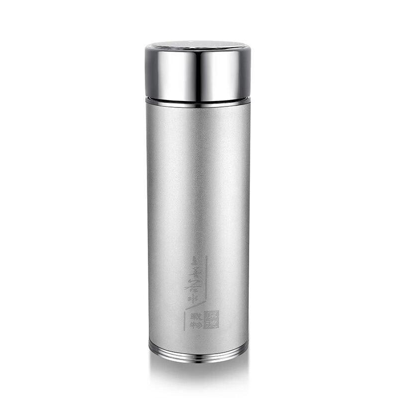 zfen999纯银内胆保温杯足银内胆保温杯999纯银带茶漏银杯子带包装