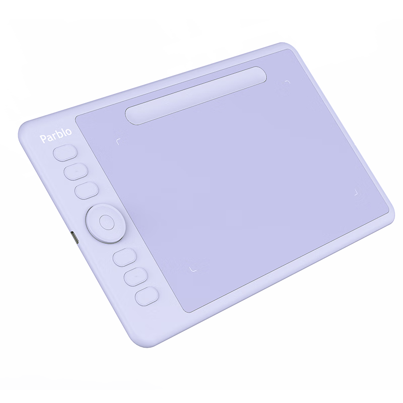 ParbloIntangbo小紫板數位板繪畫(huà)板 手繪板電腦繪畫(huà)網(wǎng)課手寫(xiě)字板 學(xué)生入門(mén)繪畫(huà) 【標準版】M丁香紫+磨砂膜+毛氈包送VIP課程