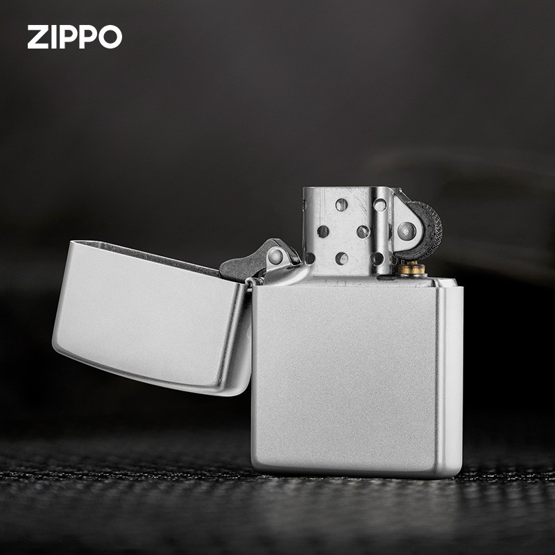 ZIPPO打火机官方旗舰店正品520礼物送男友舰店告白礼物送男友生日告白 锻砂镀铬双龙会可刻字 套装