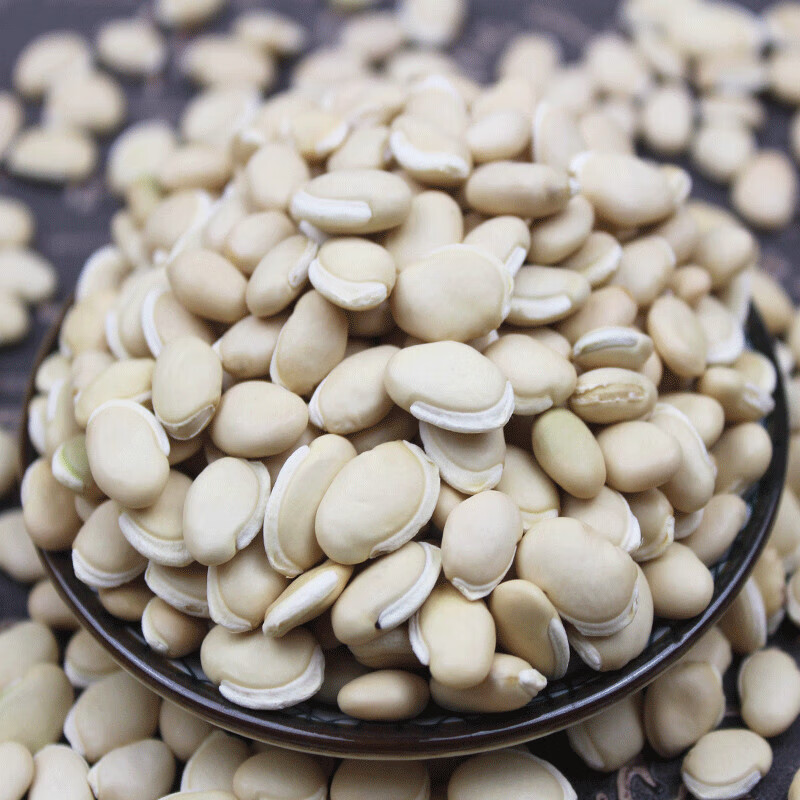 虎钢馋白扁豆2斤 山地自种老品种扁豆 新货大扁豆 精选杂粮 白扁豆 2