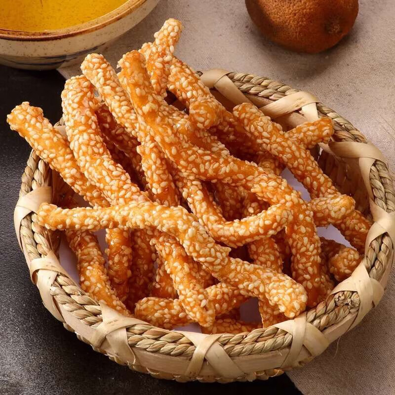 隽颜堂山药芝麻条传统糕点零食点心香脆可口特色小吃 330g一袋
