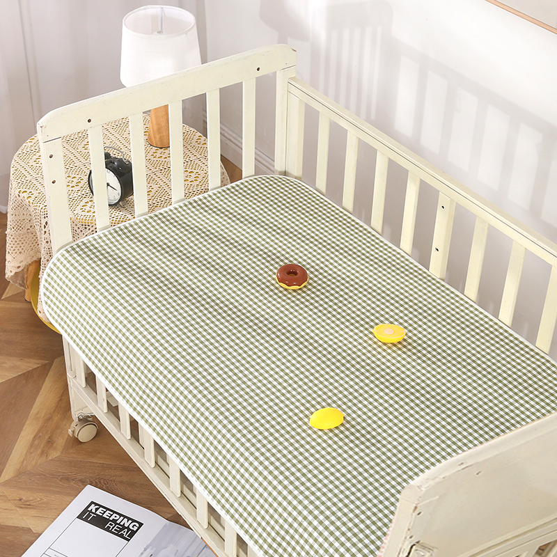 凉意婴幼儿苎麻凉席夏季新生宝宝用品童床凉席幼儿园午睡透气吸汗凉席 橄榄绿宝宝席 60*100cm