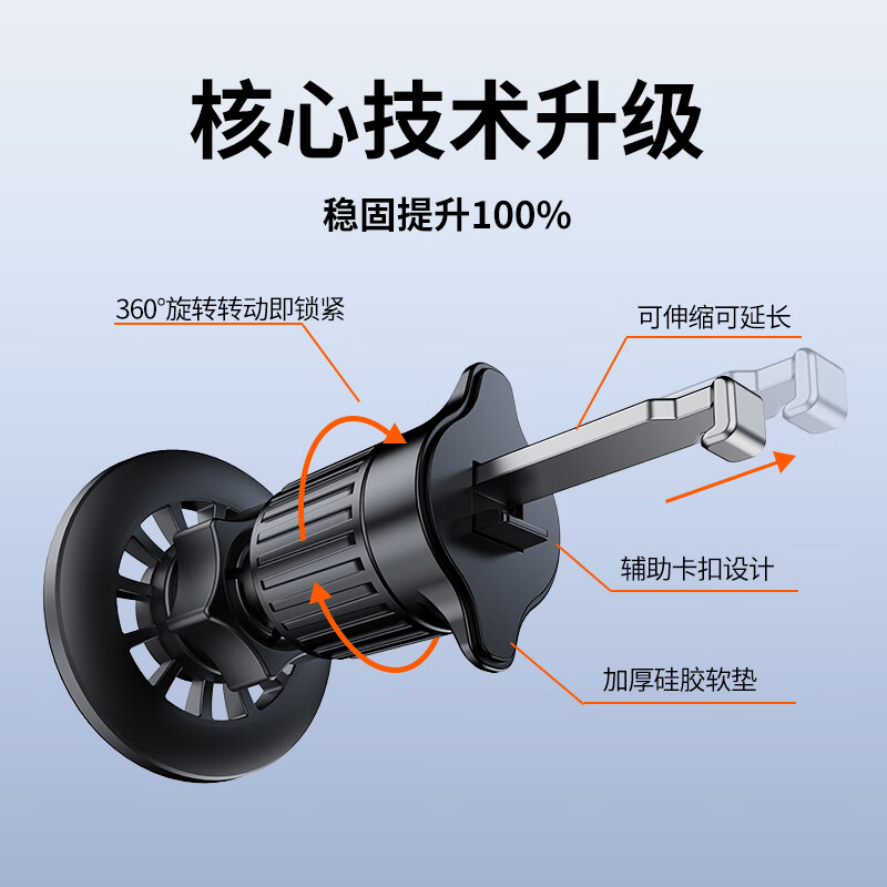 顾胜 车载手机支架 汽车手机导航支架出风口支架 Magsafe磁吸支架 出风口/中控支架丨Magsafe磁吸
