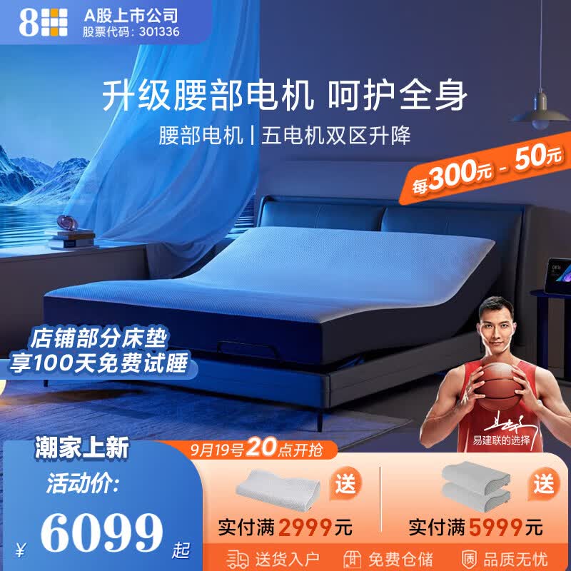 8H Milan智能电动床ProMax 多功能撑腰电动床带床垫 智仕灰 1.8米套装(时尚软床+弹簧床垫)怎么样,好用不?