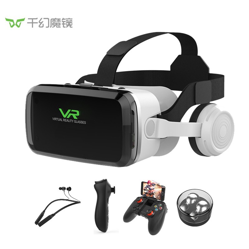 千幻魔镜 G04BS十一代vr眼镜智能蓝牙链接 3D眼镜手机VR游戏机 升级版八层纳米蓝光+遥控手柄+游戏手柄+蓝牙耳机