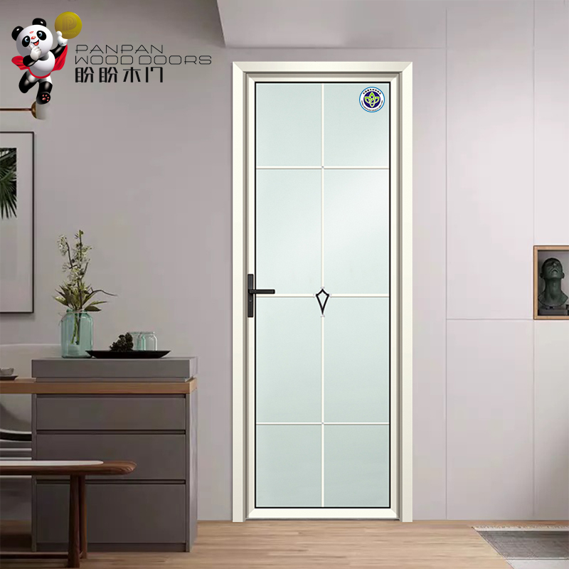盼盼(pan pan)木门 厨房门卫生间门钛镁合金门现代简约双层钢化玻璃