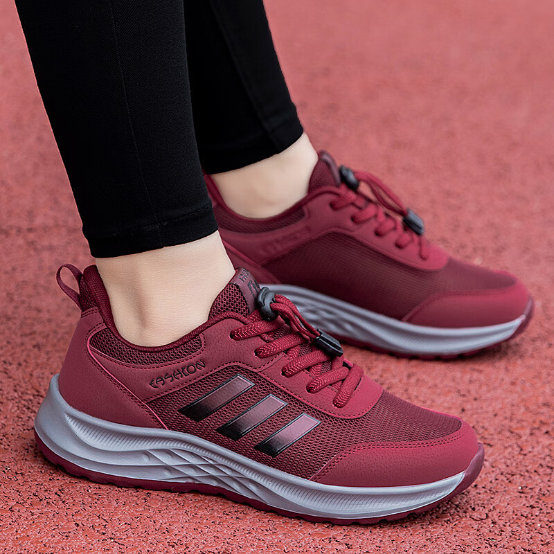 足力健健康老人鞋女大脚骨拇外翻夏季镂空软底加肥宽胖脚中老年健步鞋