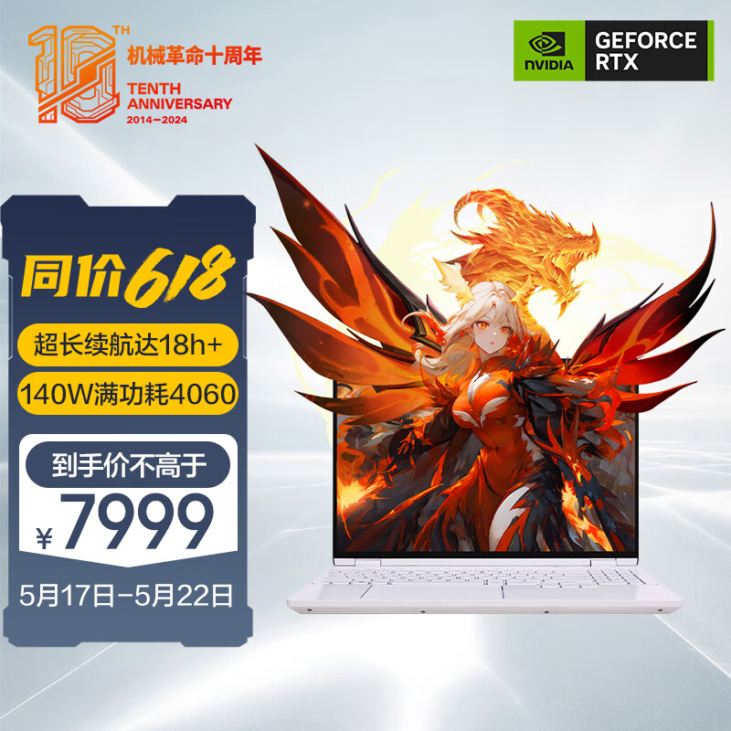 机械革命 翼龙15 Pro 15.3英寸游戏本（R7-8845H、32GB、1TB、RTX4060）