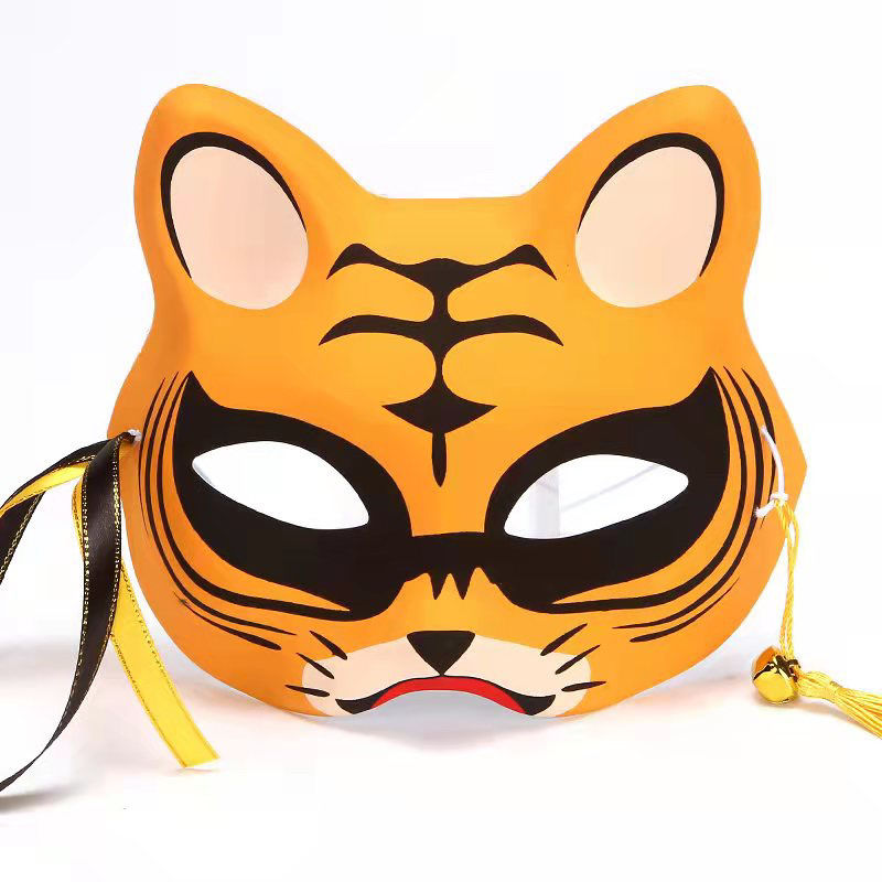 儿童舞台表演面具虎年幼儿园小动物卡通游戏面具圣诞儿童礼物老虎面具