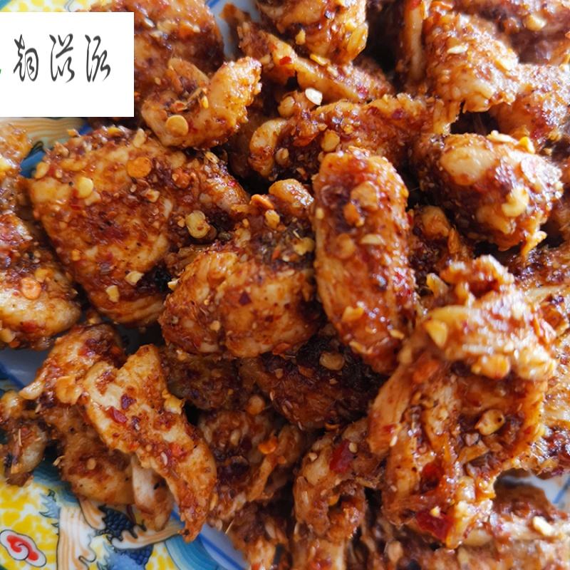 虎钢馋徐州邳州特产大操场口味里铁板脊肉风味孜然鸡肉