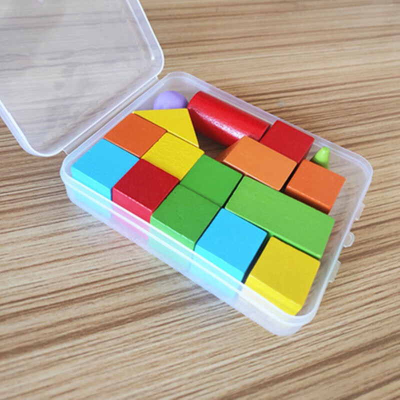 仓梵 小学生数学教具几何体一年级认识立体图形积木套装学具长正方体