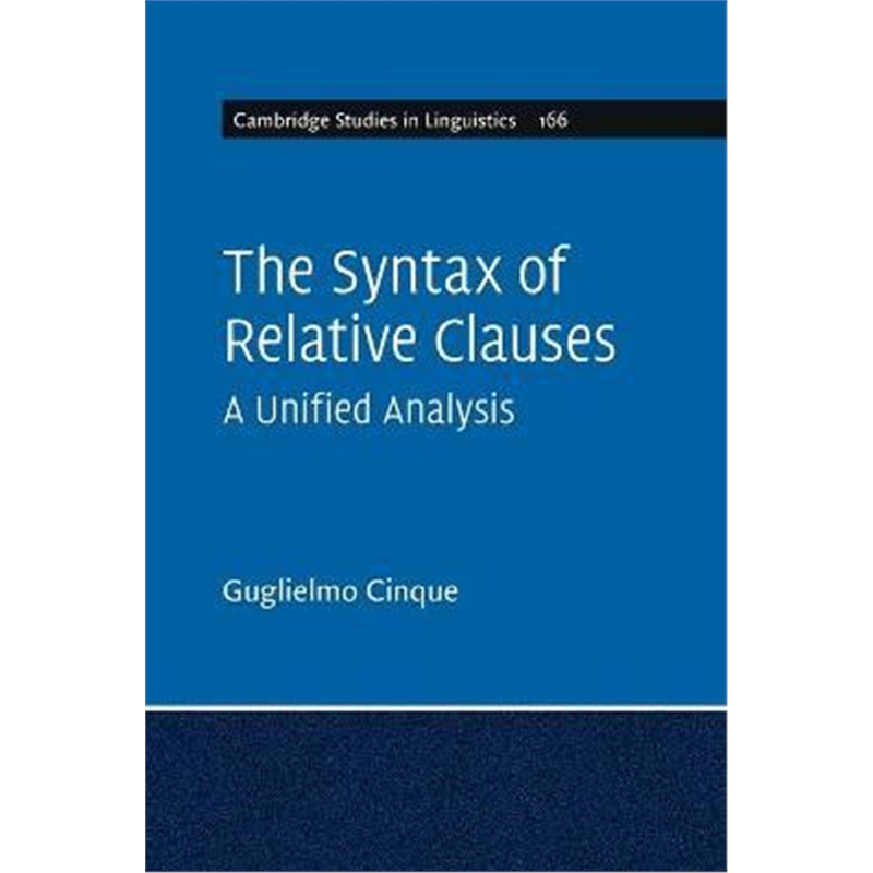 预订the syntax of relative clauses:a unified analysi