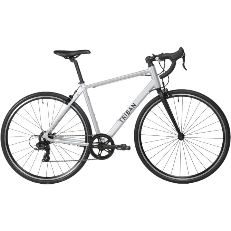 decathlon 迪卡侬 rc100 公路自行车 27119412 酷冷银s