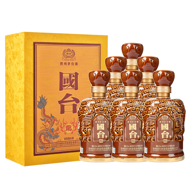 国台自营龙酒酱香型白酒价格走势及口感体验|查白酒价格历史