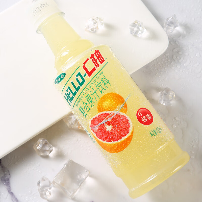 clceyhello-c柚 复合果汁饮料450ml*9瓶整箱蜂蜜味饮料 450ml*9瓶